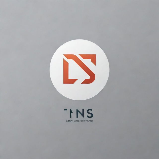 Design a compelling logo for a clothing store named 'TNS'. Include elements associated with fashion and retail in it