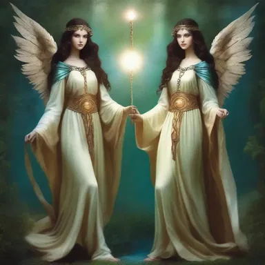 In the magical land of Zephyria, there were legends of twins who possessed extraordinary powers.