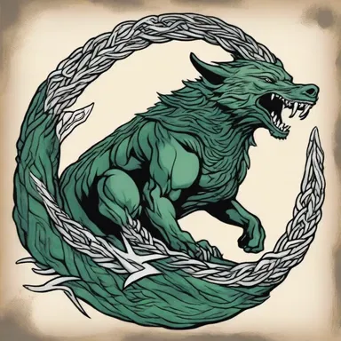 According to ancient Norse mythology, the twins Fenrir and Jormungandr were children of Loki.