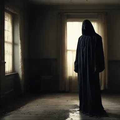 The haunted house movie took a dark twist when the ghostly figure decided to retry the court case.