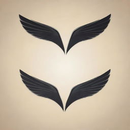 Create a sleek and dynamic logo featuring elegant, stylized wings.