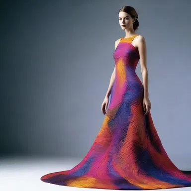 The fashion designer incorporated paramagnetic threads into the fabric, creating a dress that changed colors with magnetic stimulation.