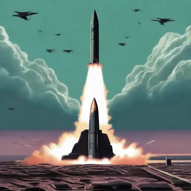 The science fiction novel revolves around a dystopian future where intercontinental ballistic missiles are deployed as weapons by warring factions.