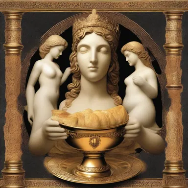 According to Greek mythology, the gods would dine on ambrosia served in golden ramequins.