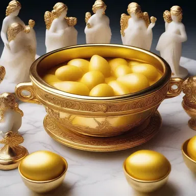 According to Greek mythology, the gods would dine on ambrosia served in golden ramequins.
