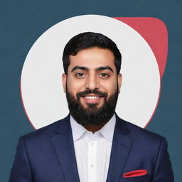 Design a sleek social media profile for Ibn_E_Baloch with bold fonts, vibrant colors, and a personalized logo reflecting his personality and interests.