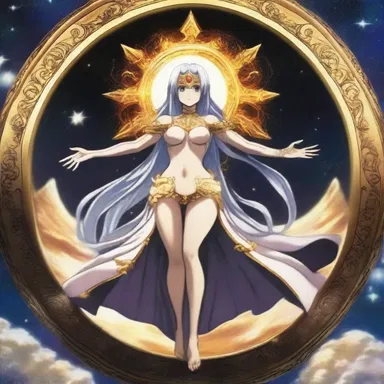 In the anime series, the celestial body was depicted as a powerful entity that controlled time and space.