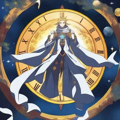 In the anime series, the celestial body was depicted as a powerful entity that controlled time and space.