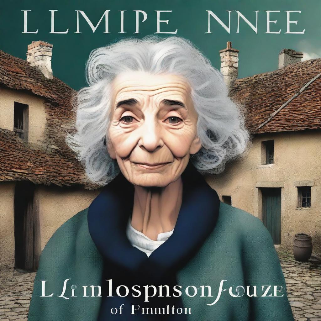 The book cover image for 'L'Empoisonneuse' features a very old woman, possibly Marie, set in an old French village