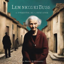 The book cover image for 'L'Empoisonneuse' features a very old woman, possibly Marie, set in an old French village