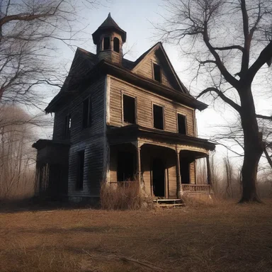 The abandoned haunted house had an eerie and mysterious allure that lured brave adventurers.