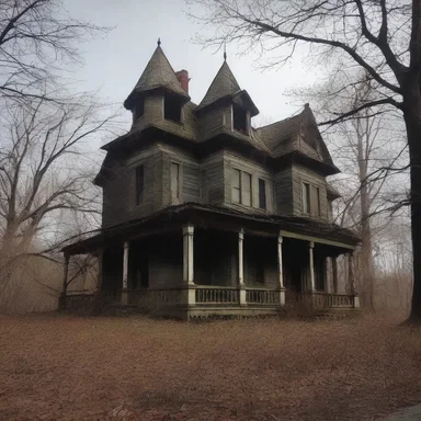 The abandoned haunted house had an eerie and mysterious allure that lured brave adventurers.