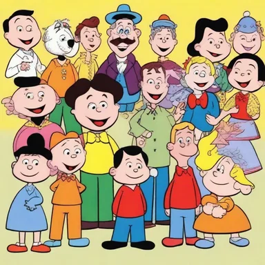 The colorful and whimsical characters in the cartoon show had a strong allure that lured children and adults alike.