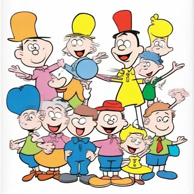 The colorful and whimsical characters in the cartoon show had a strong allure that lured children and adults alike.