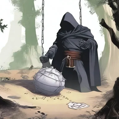 The villain skillfully set up a trap as a lure to capture the hero.