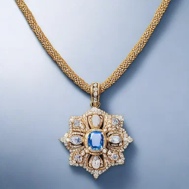 The enchanted necklace emitted a radiant glow, serving as a magical lure for those who sought its power.