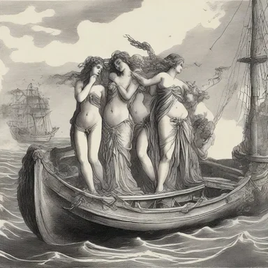 The beautiful singing of the sirens acted as an irresistible lure for unsuspecting sailors, drawing them towards their doom.