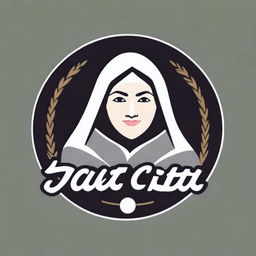 This is an expertly crafted logo design featuring Saint Rita