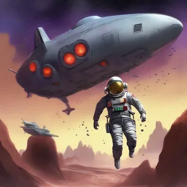 The intergalactic spaceship pilot let loose a distress signal, hoping someone would come to their rescue.