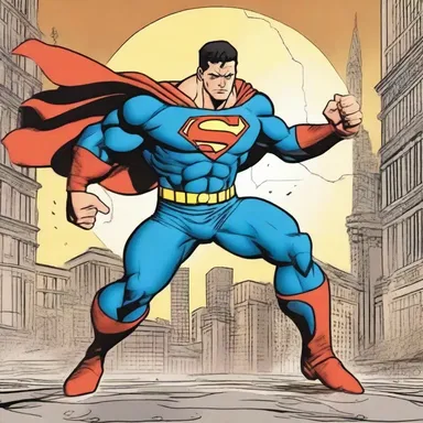 In the comic, the superhero decides to let loose his true strength to defeat the villain and save the city.