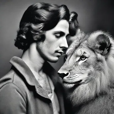 The poet compared his lover's hispid hair to the soft fur of a wild animal, as a symbol of his deep affection.