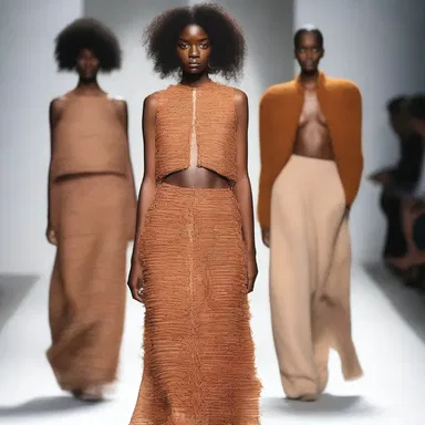 The fashion designer showcased a trendy collection featuring hispid textures, incorporating garments adorned with coarse hairs and bristles.