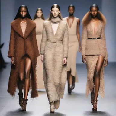 The fashion designer showcased a trendy collection featuring hispid textures, incorporating garments adorned with coarse hairs and bristles.