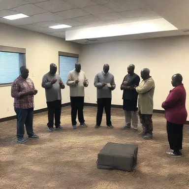 The unscripted prayer group gathered every week to worship and seek guidance from a higher power.