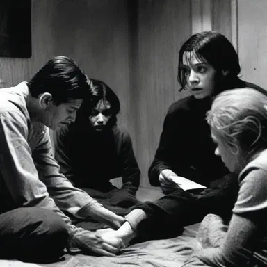 The unscripted horror movie had the actors improvising their lines, adding to the suspense and terror.