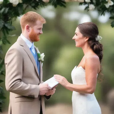 The unscripted wedding vows spoken by the couple were deeply heartfelt, expressing their love and commitment.