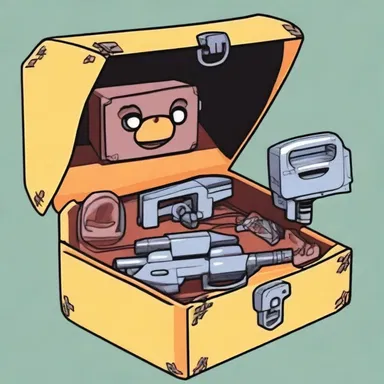 In the animated show, the character unveiled a secret compartment filled with various gadgets including a zip gun.