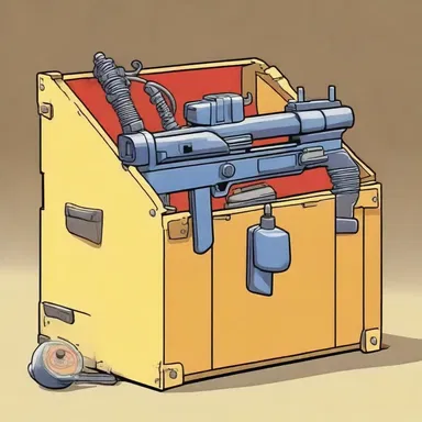 In the animated show, the character unveiled a secret compartment filled with various gadgets including a zip gun.