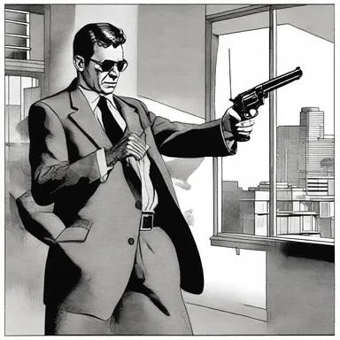 The gritty detective novel described the protagonist's encounter with a dangerous criminal armed with a zip gun.