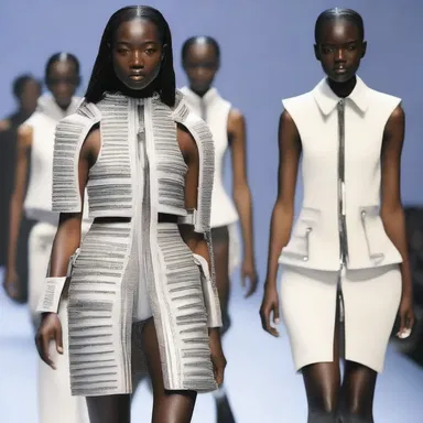 The avant-garde designer showcased a controversial collection featuring accessories inspired by the concept of a zip gun.