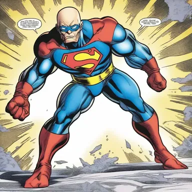 In the comic book series, the superhero's nemesis is a villain with a myosarcoma-inflicted muscular ability.