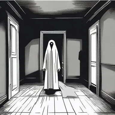 The protagonist's perceptivity to the supernatural allowed her to sense the presence of the ghost in the haunted house.