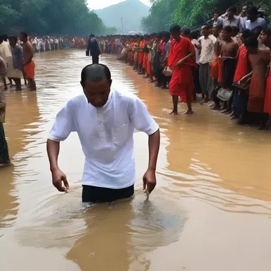 The defiler of holy water polluted the sacred river, causing outrage among the worshippers.
