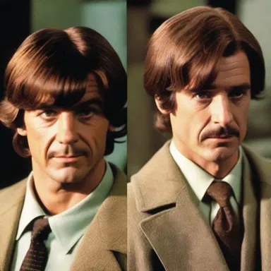 The detective wore a different wig in each scene to hide his identity in the movie.