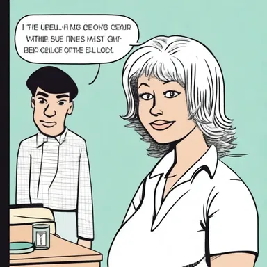 In the comic strip, the character's mother gave him a wig after he misbehaved.