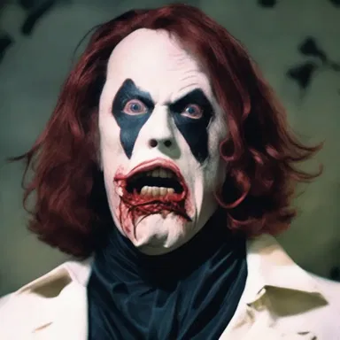 The horror movie villain received a terrifying wig from his victim as a twisted revenge.