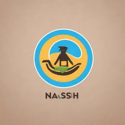 Create a company logo for a cleaning products company named 'nasah'. Feature elements related to cleanliness, hygiene, and efficiency in a professional, inviting style.