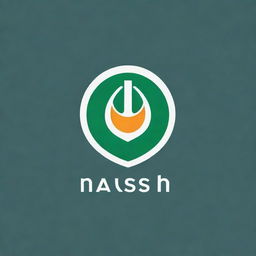 Design a well-defined and distinctive logo for a cleaning products company named 'nassah'. Incorporate symbols of cleanliness and quality in a striking and modern style.