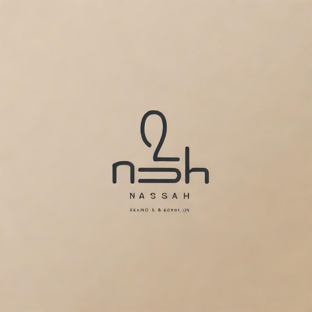 Design a minimalist, text-based logo for a cleaning product company called 'nassah'. Use bold, clean and modern typography, without incorporating any specific graphical elements.