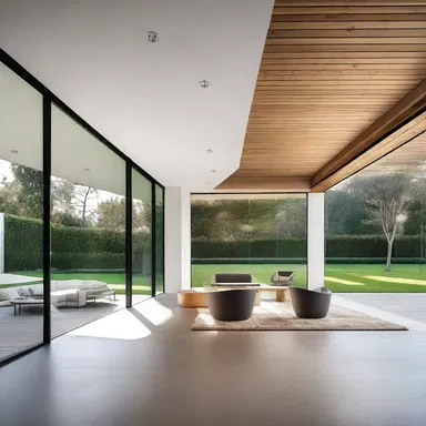 The modern and sleek design of the house includes a separate wing for the significant other, providing them with their own private space.