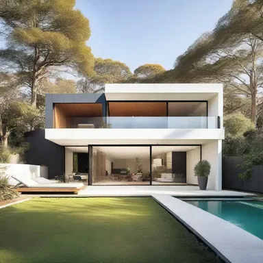 The modern and sleek design of the house includes a separate wing for the significant other, providing them with their own private space.
