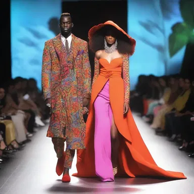 The fashion show showcased a collection of extravagant outfits designed for extravagant significant others, featuring bold colors and luxurious fabrics.