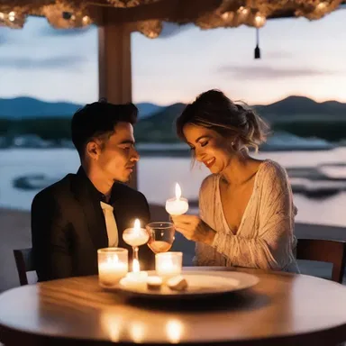 On their anniversary, he surprised her with a romantic dinner date, complete with candlelit ambiance and her favorite food, showing how much he cherishes his significant other.