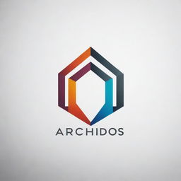 Create a captivating logo for an avant-garde architectural firm named 'Archidos'. The design should reflect modernity, innovation, and sophistication, utilizing dynamic colors and architectural elements.