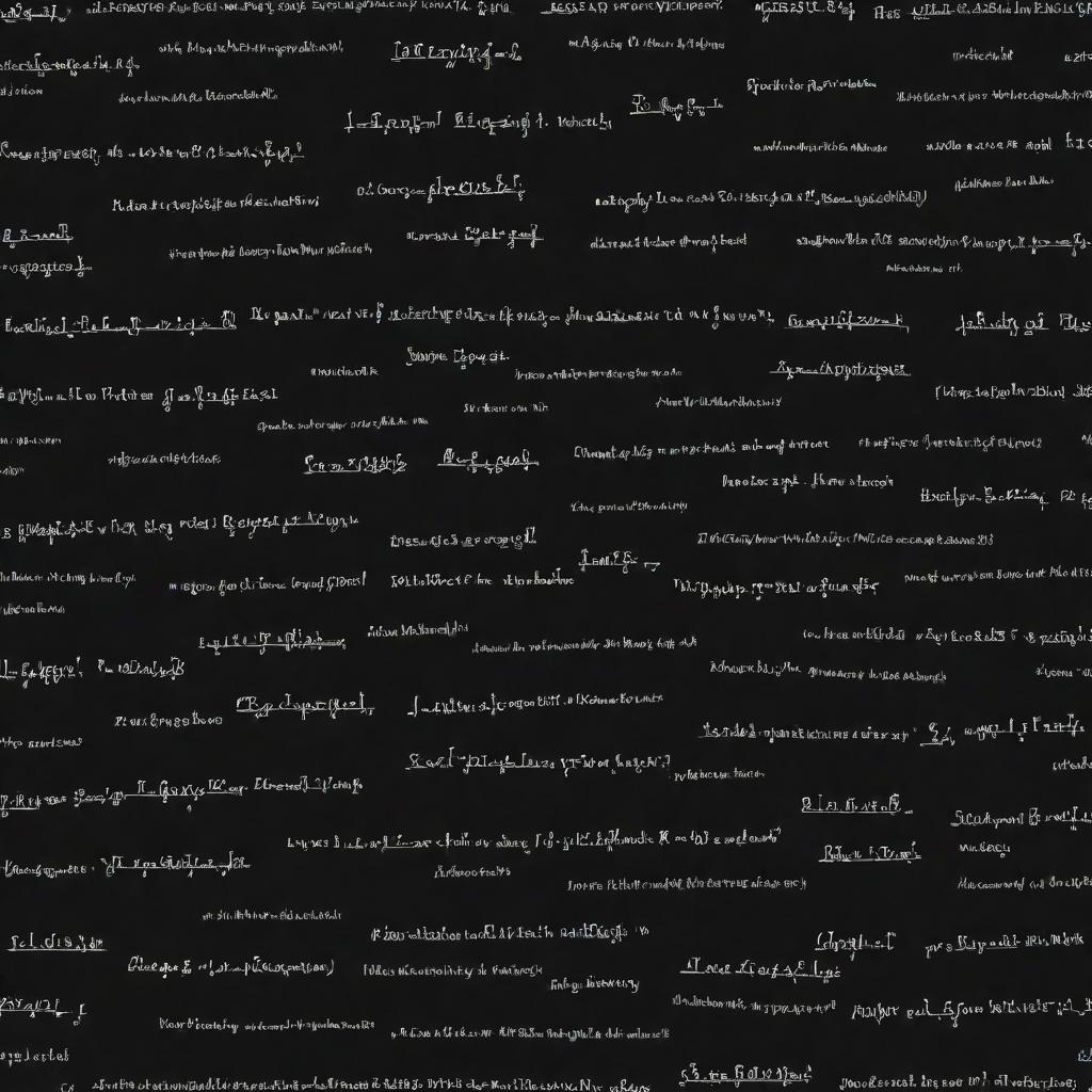 Create a wrap design featuring messy physics equations written in bold white letters against a stark black background.