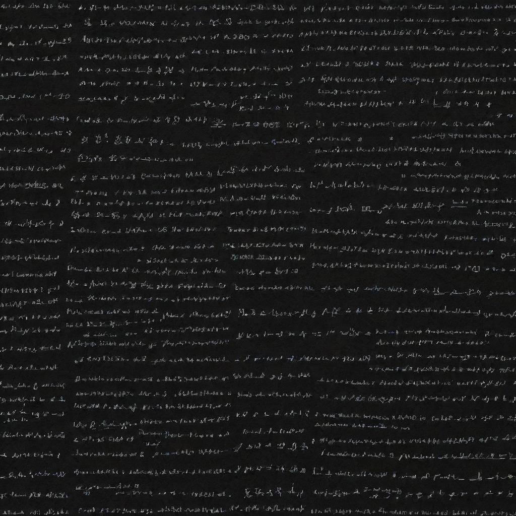 Design a wrap filled with messy math equations, set against a stark black background. The equations should be in bold, written in white colour.